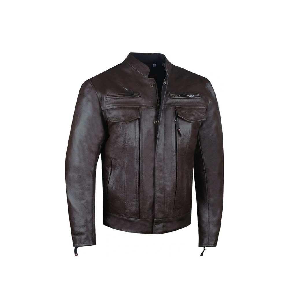 Leather motorcycle Jacket